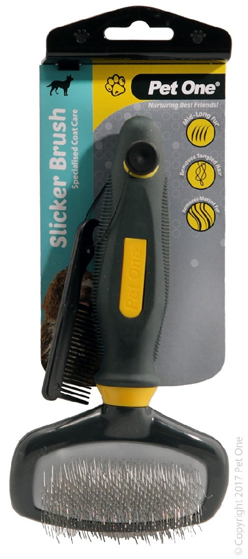 Pet One Grooming Slicker Brush Md