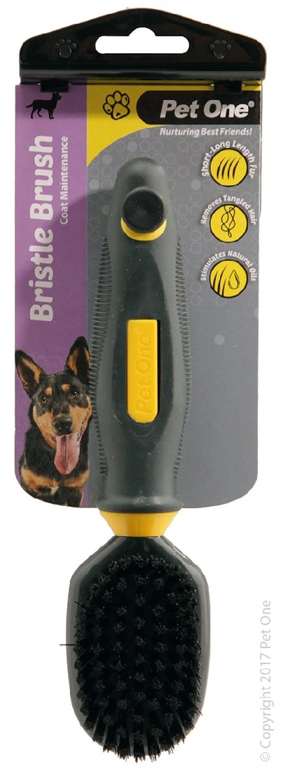 Pet One Grooming Bristle Brush Sm