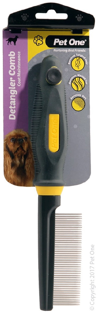 Pet One Grooming Detangler Comb 42 Pins