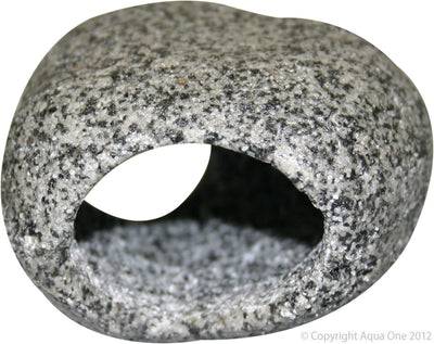 Aqua One Ornament Cave Round (S) 9.5cm x 8.5cm x 5.3cm Granite