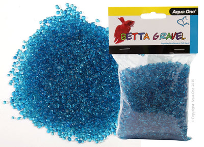 Aqua One Betta Gravel Glass Blue 350G