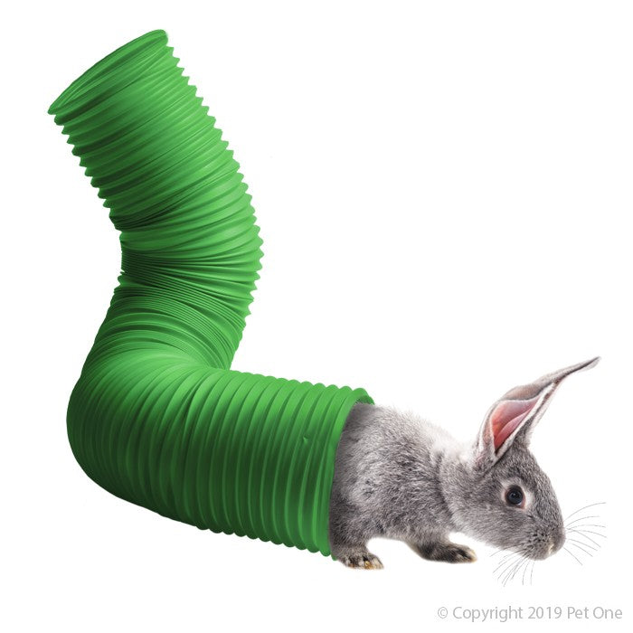 Pet One Tunnel Rabbit Burrow 20cm Dia X 80cm L Green