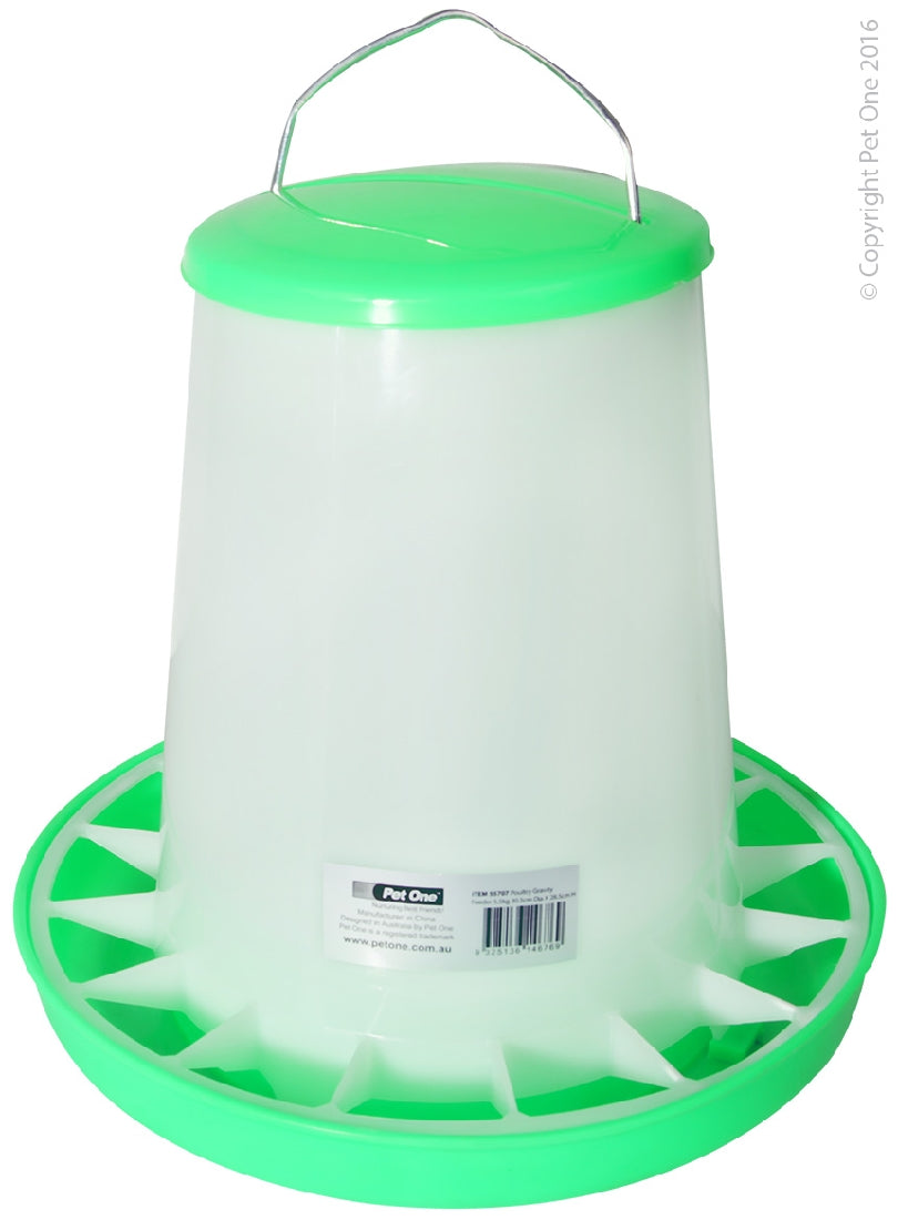 Avi One Poultry Gravity Feeder 5.5kg 30.5cm Dia X 28.5cm H