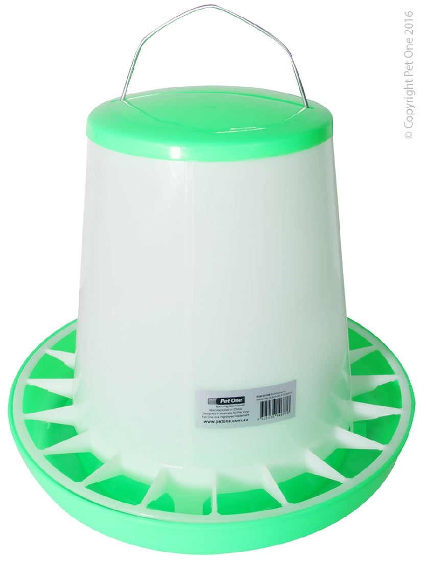 Avi One Poultry Gravity Feeder 8kg 36.5cm Dia X 33.5cm H