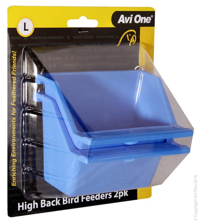 Avi One Feeder High Back With Perch Large 2pk