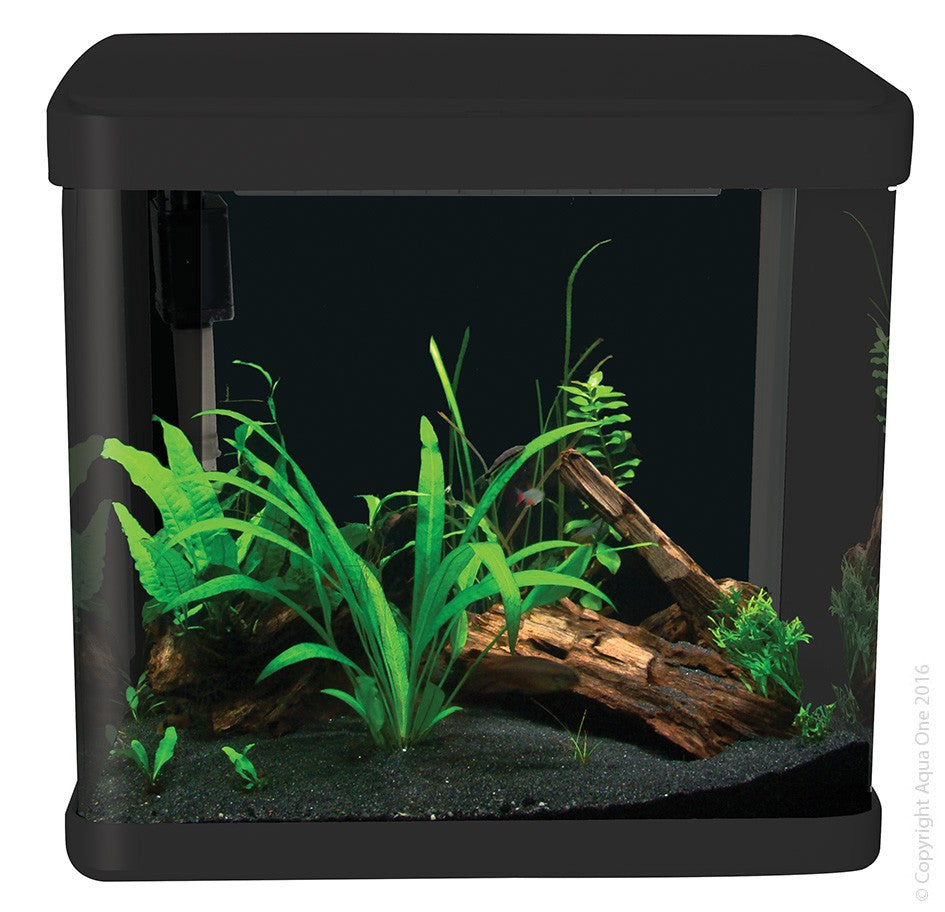 Aqua One Lifestyle 21Ltr Black Aquarium