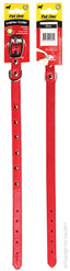 Pet One Collar Leather Single Row Studded Red