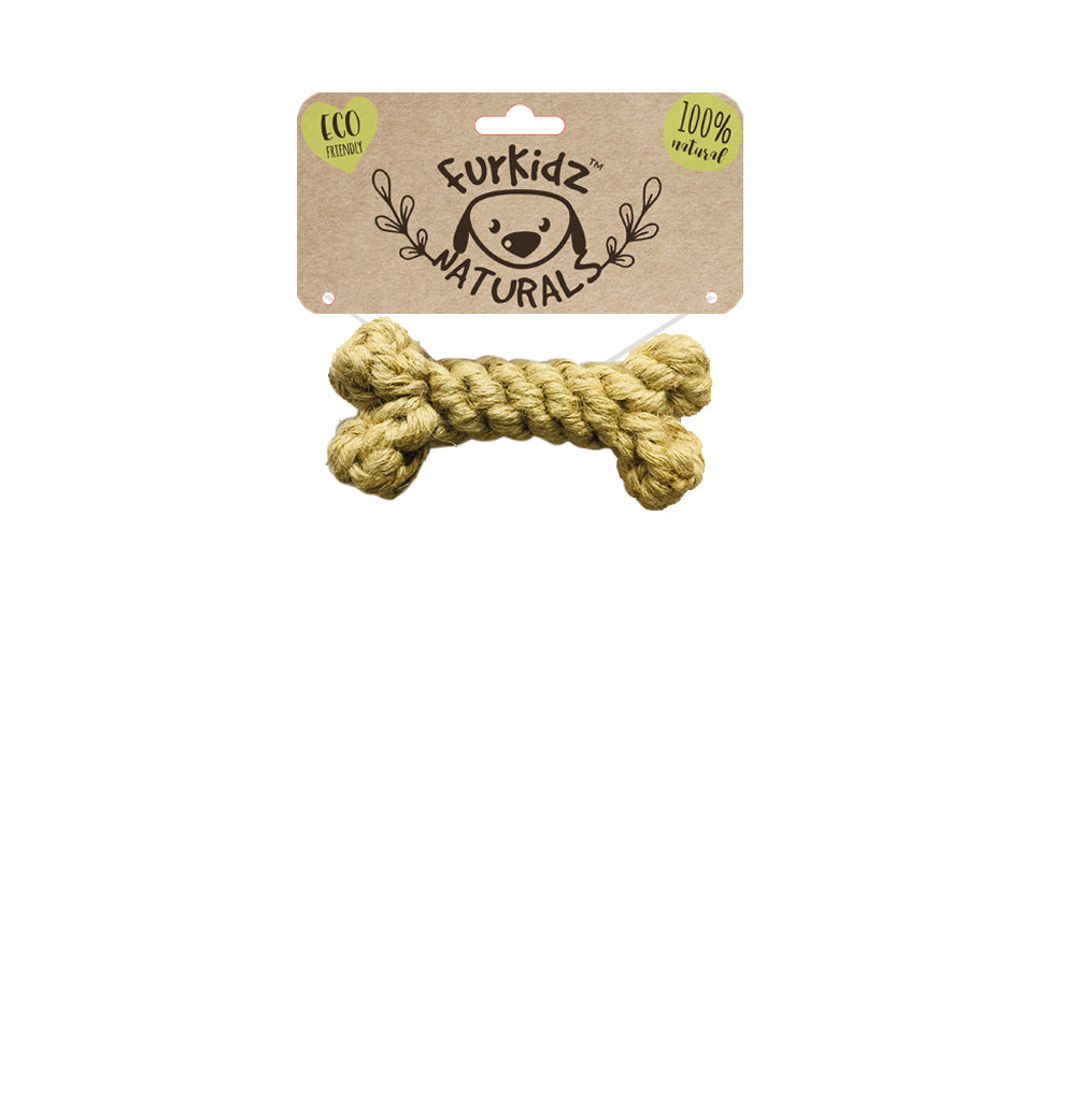 Natures Choice Jute Bone Toy 17cm (110-112 gm)