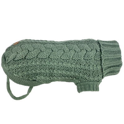 Huskimo Dog Jumper Frenchknit Eucalyptus