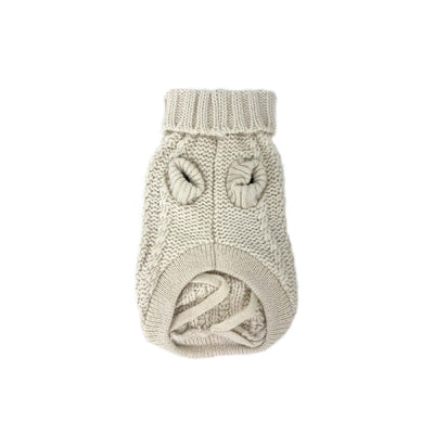 Huskimo Dog Jumper Frenchknit Ivory