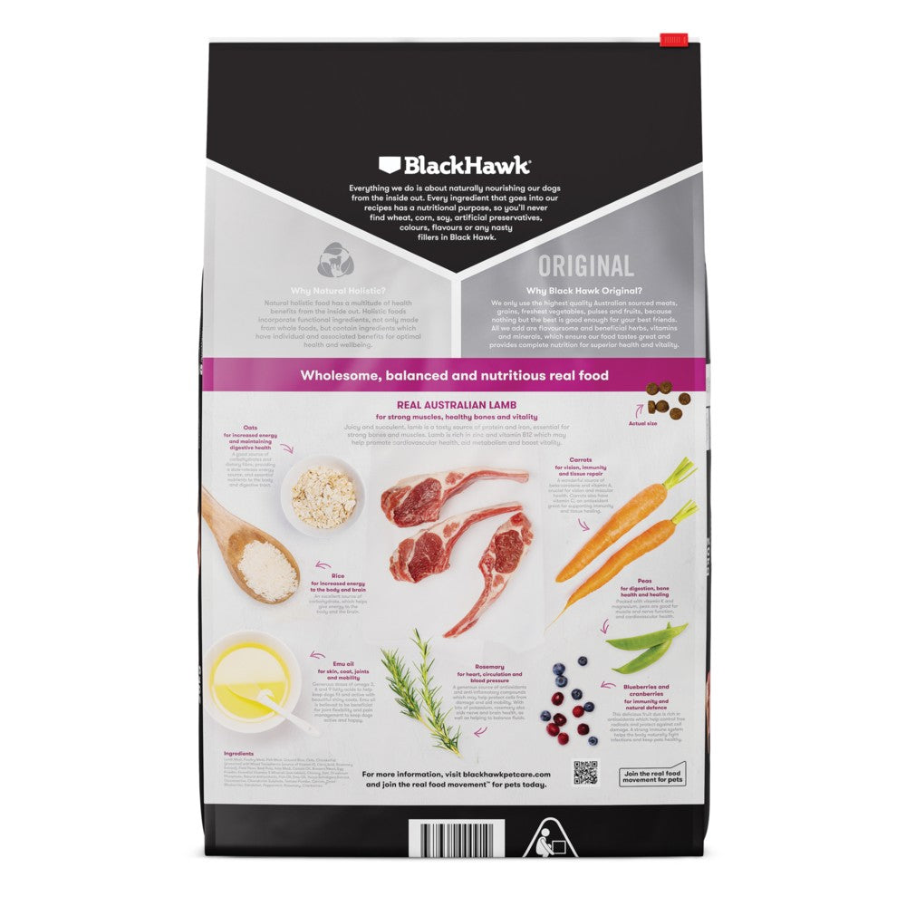 Black Hawk Adult Lamb And Rice 20Kg