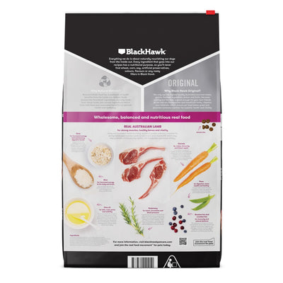 Black Hawk Adult Lamb And Rice 20Kg