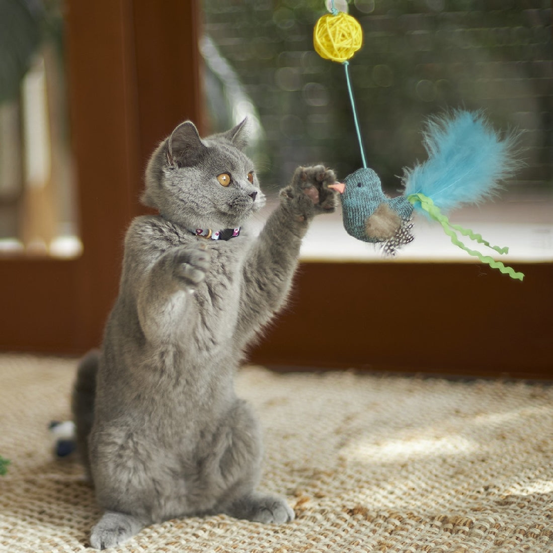 Kazoo Cat Toy Bluebird Wand