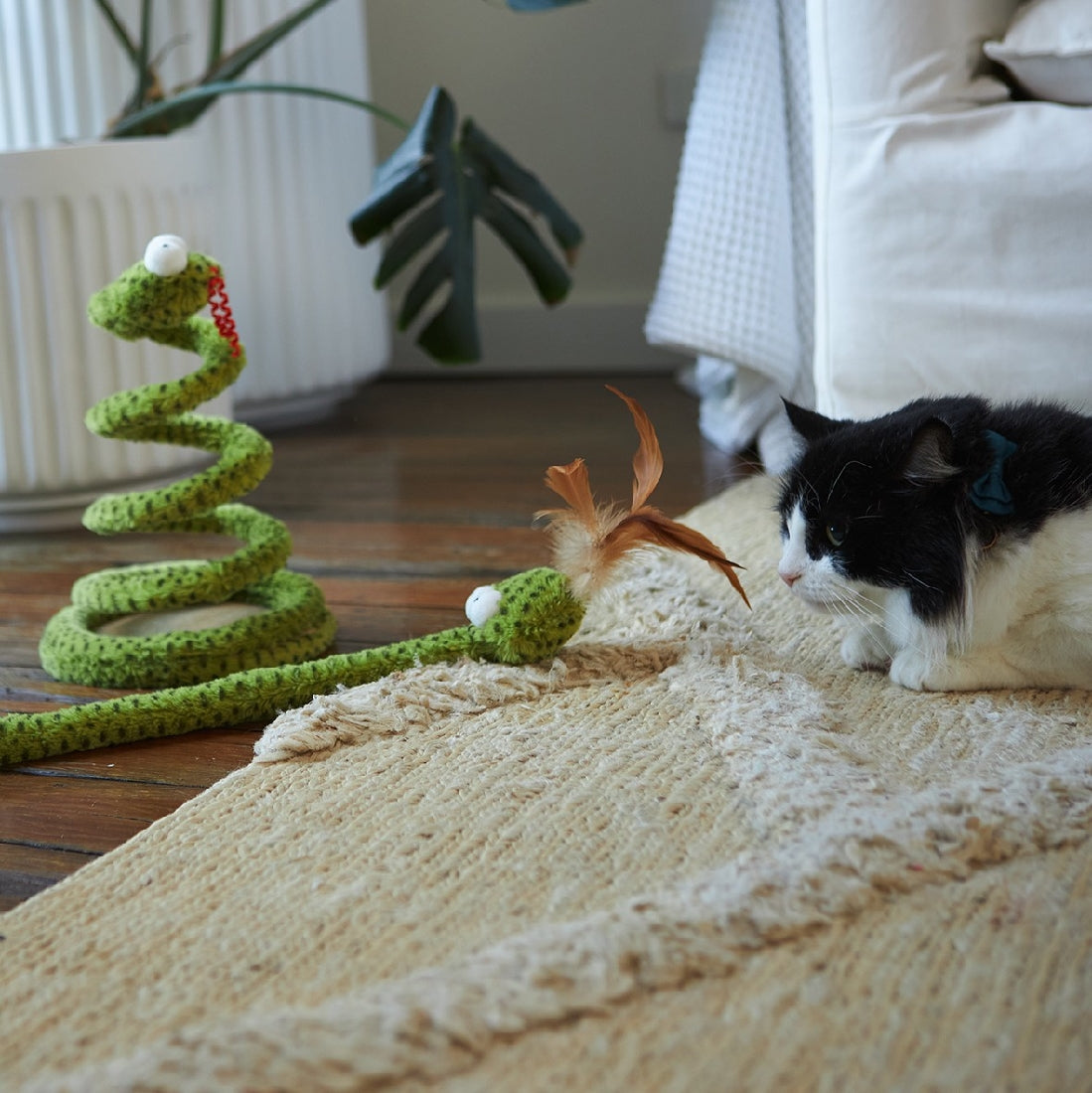 Kazoo Cat Toy Spotty Snake Wand