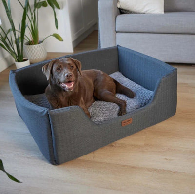 Kazoo Cave Bed Medium Plush Grey