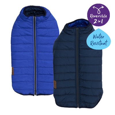 Kazoo Reversible Puffer Coat Black/Blue