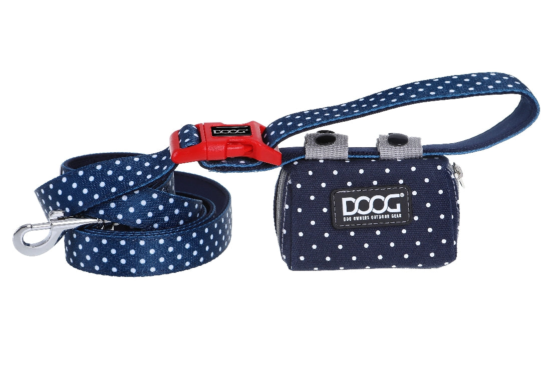 Doog Walkie Pouch - Stella - Polka Dot Blue With White Spot