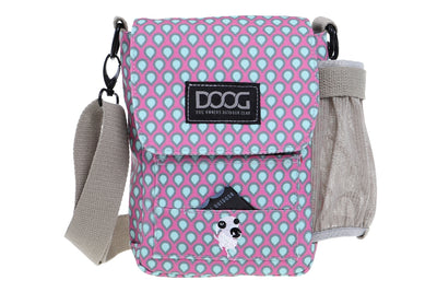 Doog Walkie Bag - Luna - Pink With Tear Drops