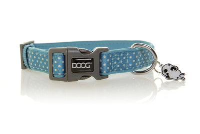 Doog Snoopy Collar Blue & White Polkadot