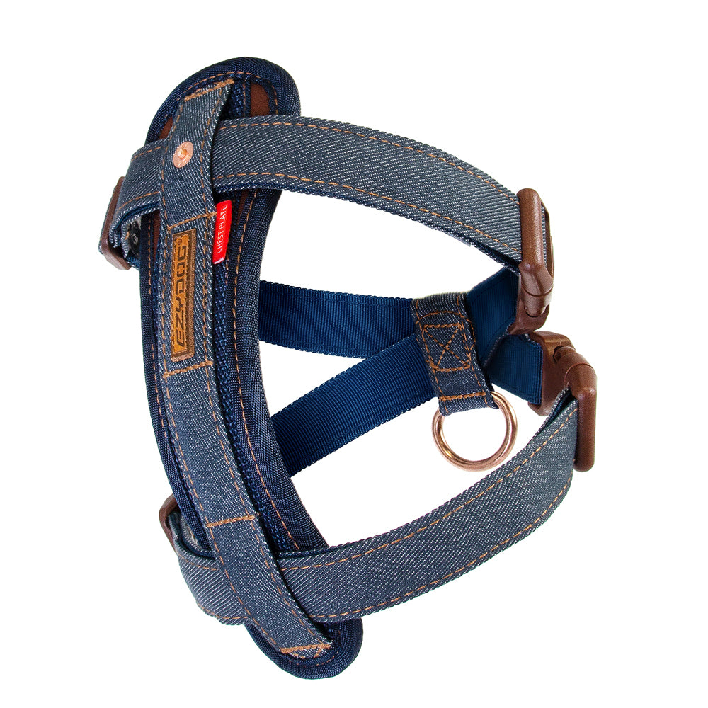 Ezy Dog Harness Chest Plate Denim