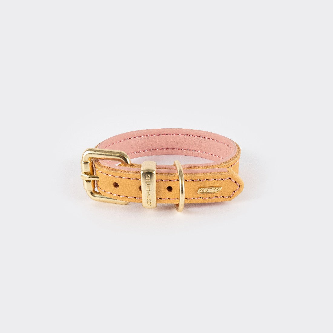 Ezy Dog Collar Leather Oxford Blush