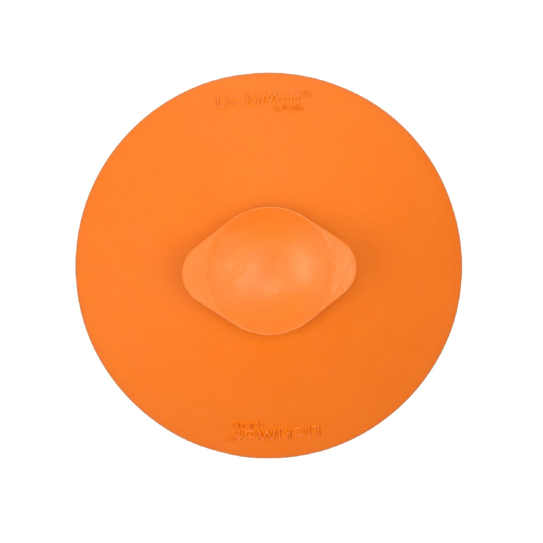 LickiMat Splash Wall & Floor Suction Slow Feeder Dog Bowl - Orange