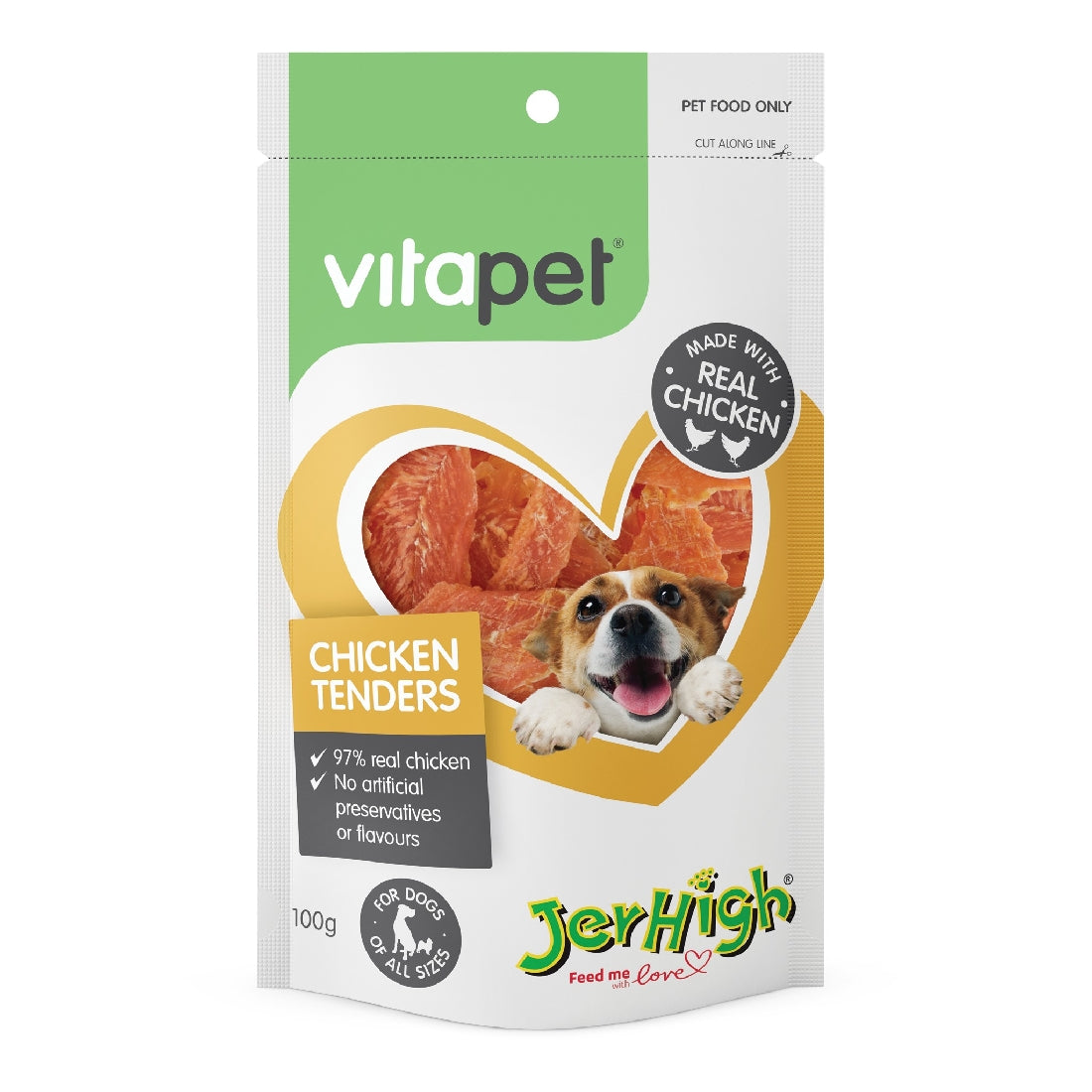 Vitapet Jerhigh Chicken Tenders 100gm