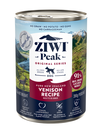 ZIWI Peak Dog Venison Can 390g