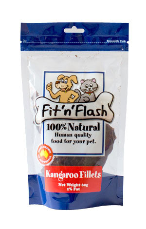 Fit 'n' flash Kangaroo fillets 60gm 4 PACK BULK BUY, save $4.00